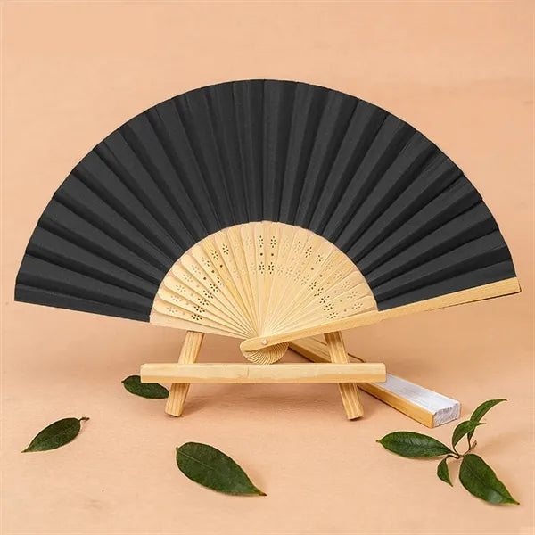 Folding Bamboo Fan Wedding Portable