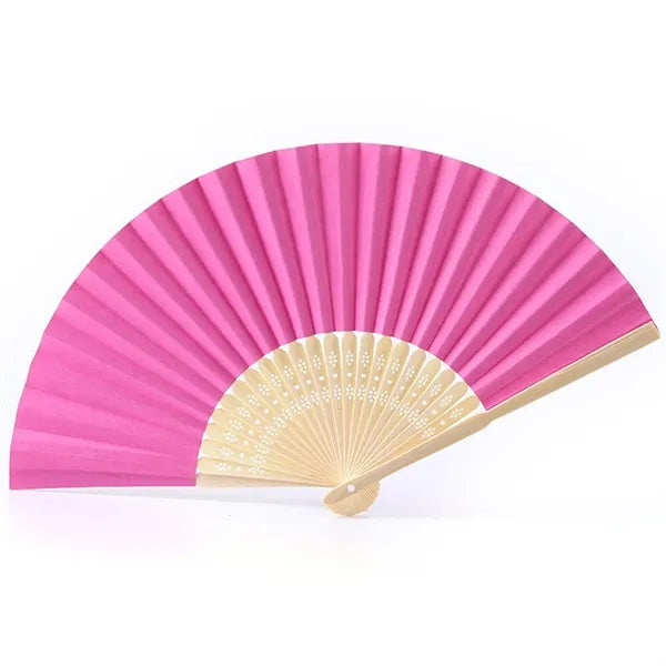 Folding Bamboo Fan Wedding Portable