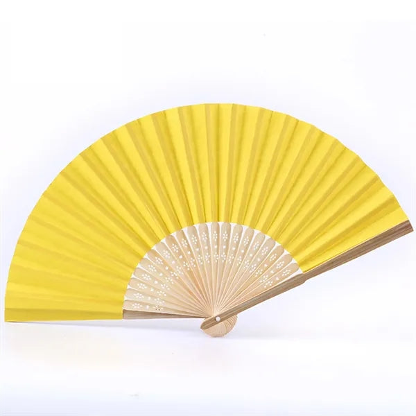 Folding Bamboo Fan Wedding Portable