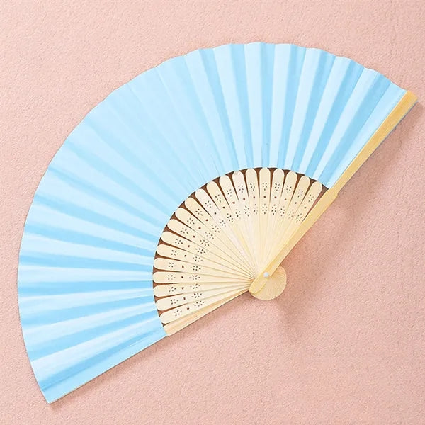 Folding Bamboo Fan Wedding Portable
