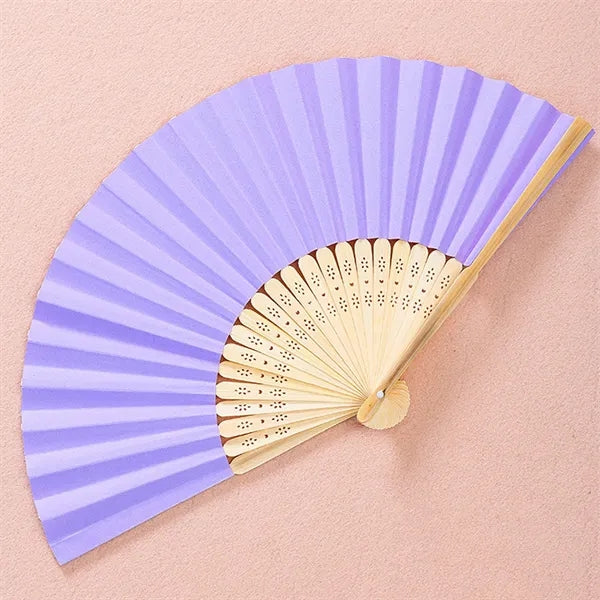 Folding Bamboo Fan Wedding Portable