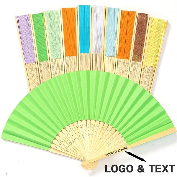 Folding Bamboo Fan Wedding Portable