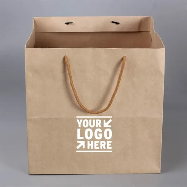 Square Kraft Paper Gift Bags