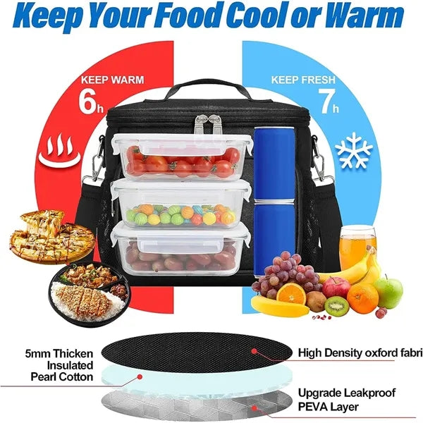 Large Insulated Lunch Bag