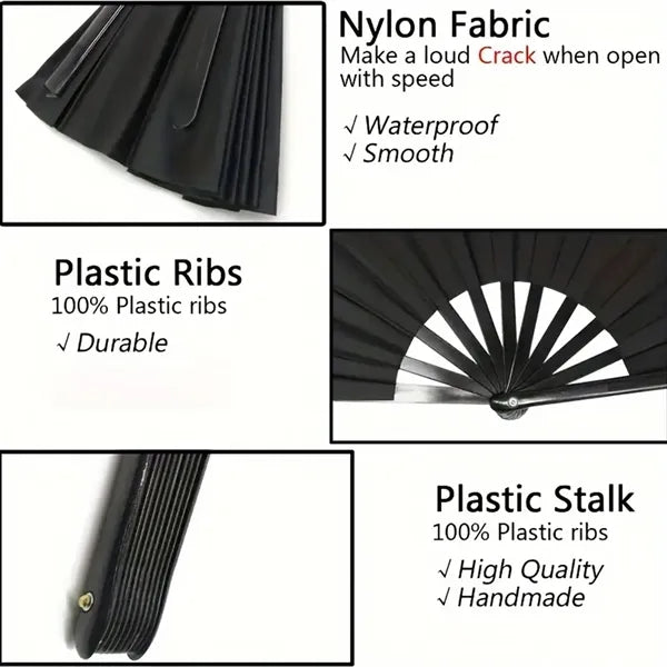 Folding Chinese Tai Chi Bamboo Fan Gifts for Performance
