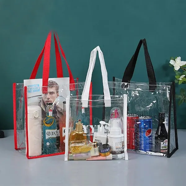 Transparent PVC beach bag