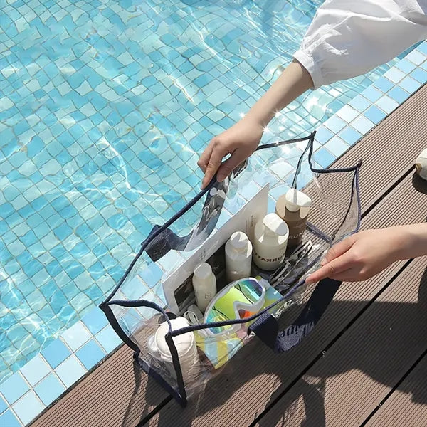 Transparent PVC beach bag