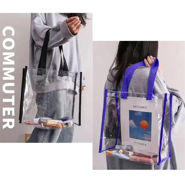 Transparent PVC beach bag