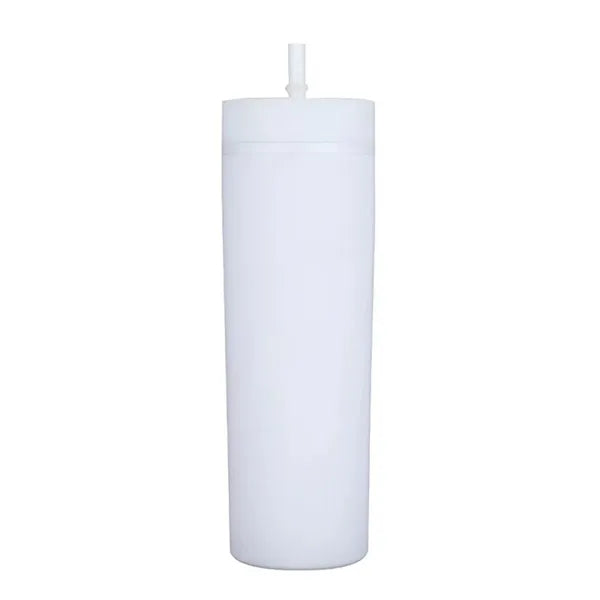 16oz Slim Tumblers With Straw