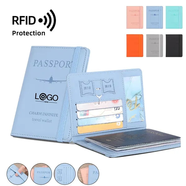 PU Leather RFID Passport Holder