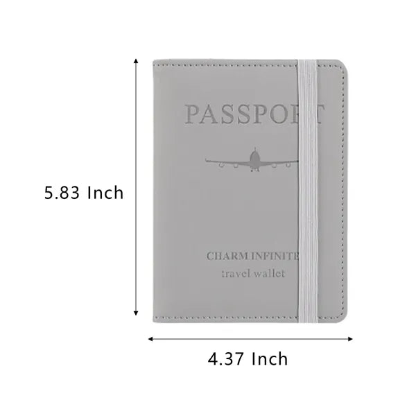 PU Leather RFID Passport Holder
