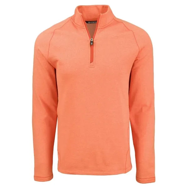 Cutter & Buck Peshastin Recycled GridFleece Mens Half Zip...