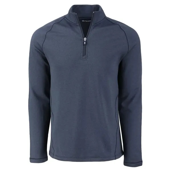 Cutter & Buck Peshastin Recycled GridFleece Mens Half Zip...