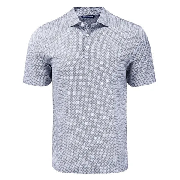 Cutter & Buck Pike Recycled Diamond Dot Print Mens Polo