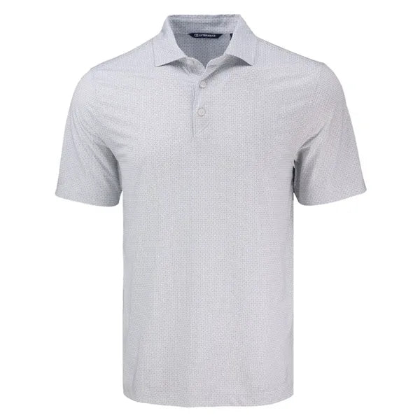 Cutter & Buck Pike Recycled Diamond Dot Print Mens Polo