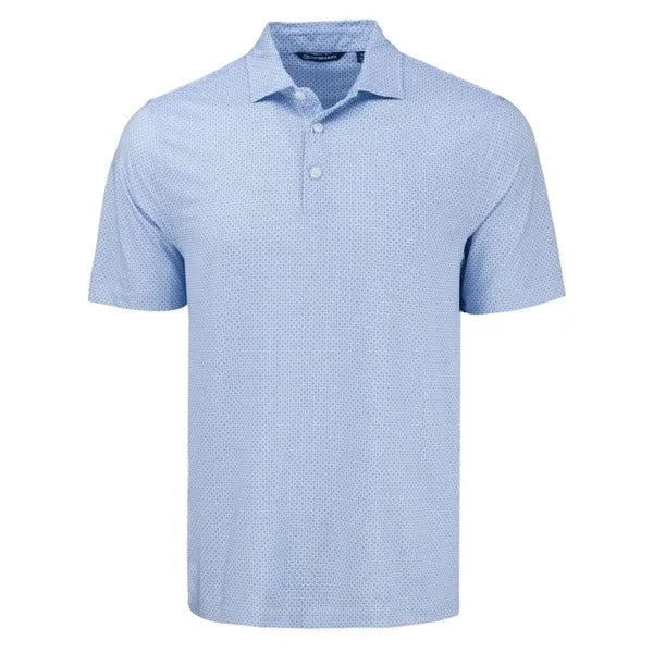 Cutter & Buck Pike Recycled Diamond Dot Print Mens Polo