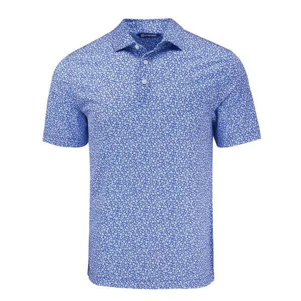 Cutter & Buck Pike Recycled Flora Print Mens Polo