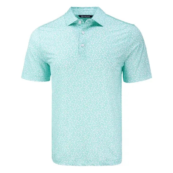 Cutter & Buck Pike Recycled Flora Print Mens Polo