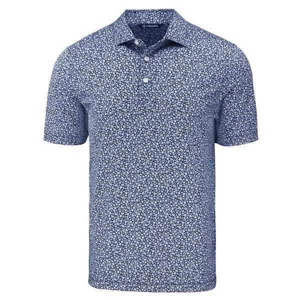 Cutter & Buck Pike Recycled Flora Print Mens Polo