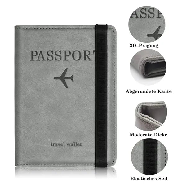 Passport Holder with RFID Blocker