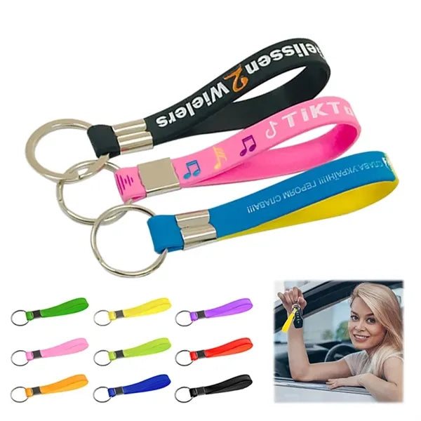 Silicone Bracelet Keychain
