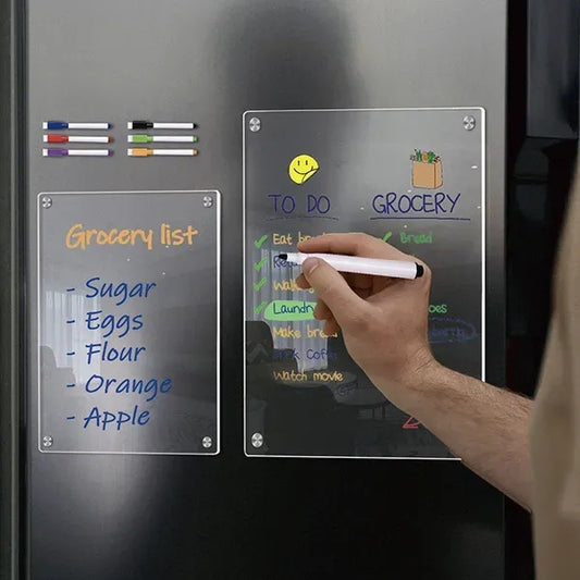 Refrigerator Magnetic Transparent Acrylic Memo Board