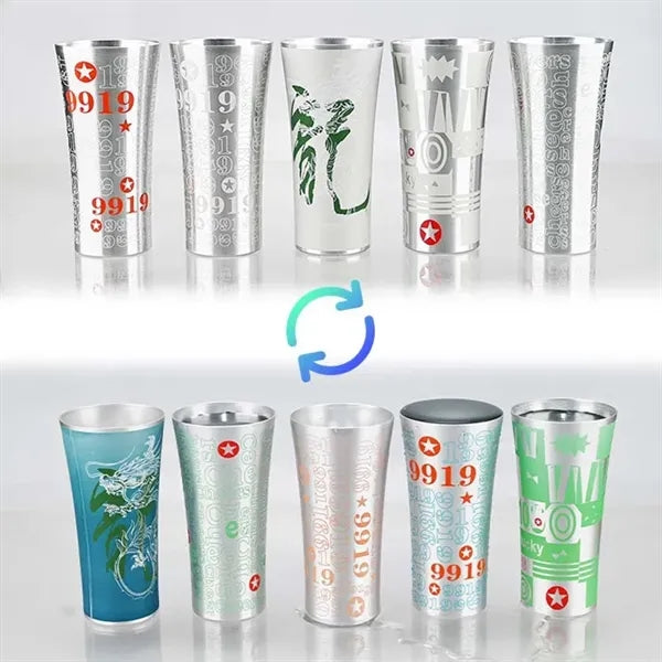 350ml color-changing aluminum cup
