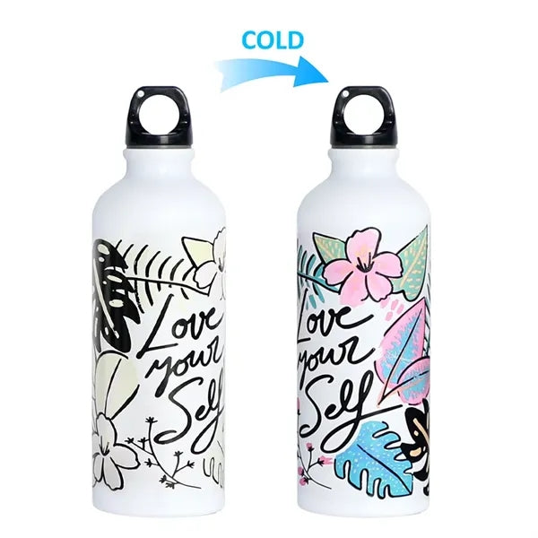 500ml color-changing aluminum bottle