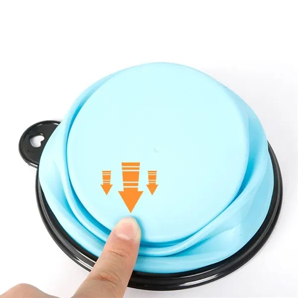 Silicone Pet Bowl with Carabiner