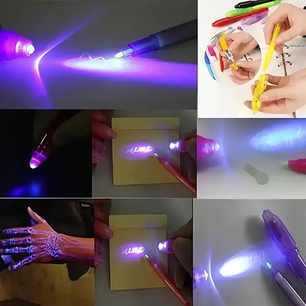 Creative Magic Uv Light Pen Invisible Ink Glow In The Dark