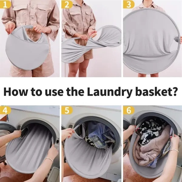 26" Collapsible Portable Pop Up Laundry Basket Hamper