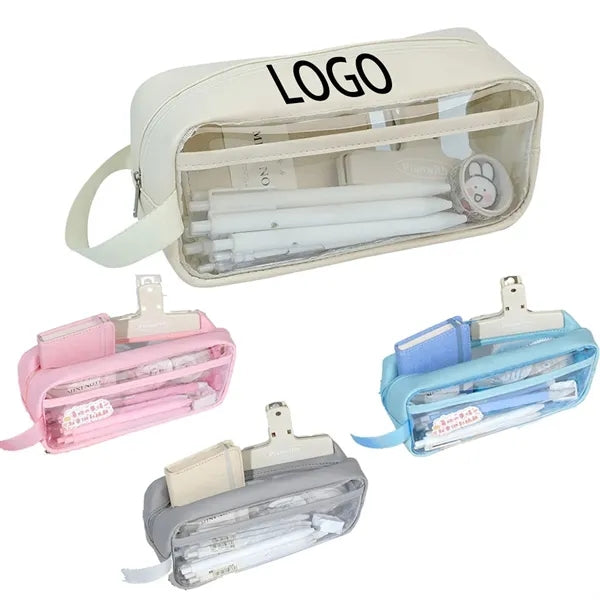 Transparent Large Capacity Visible Pencil Case