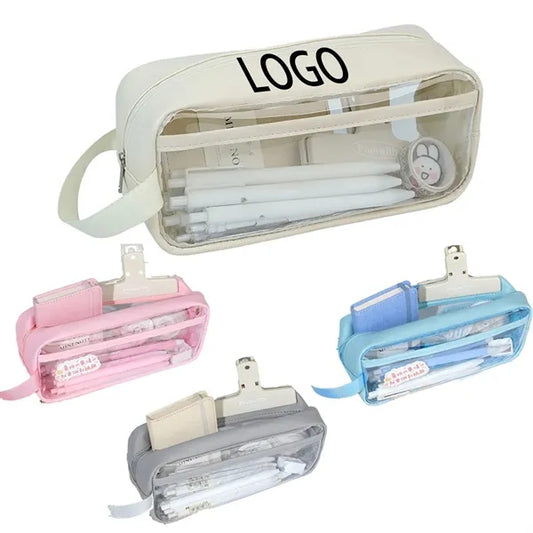 Transparent Large Capacity Visible Pencil Case