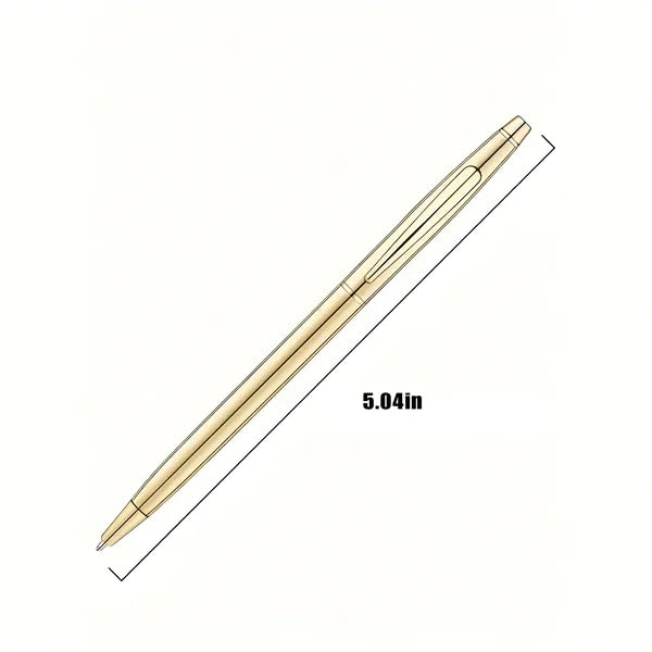 Wispy Golden Ballpoint Pen Black Ink