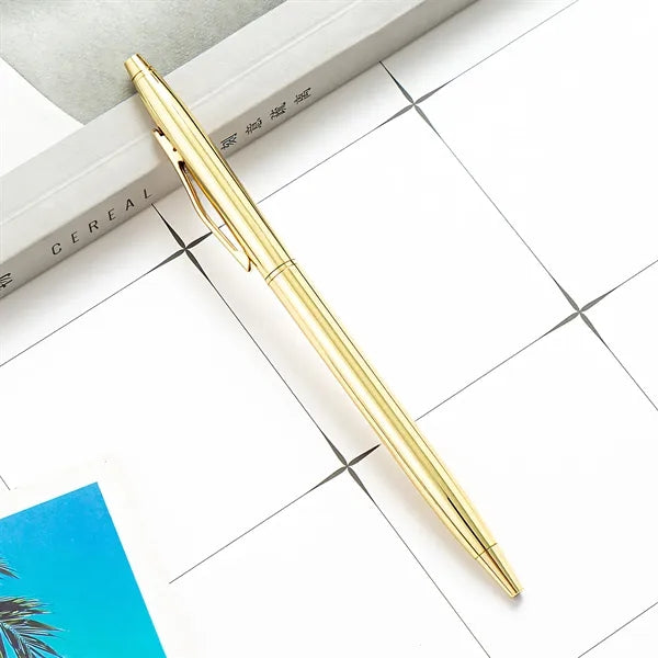 Wispy Golden Ballpoint Pen Black Ink