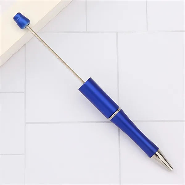 Beadable Pens Plastic Bead Black Ink Ballpoint