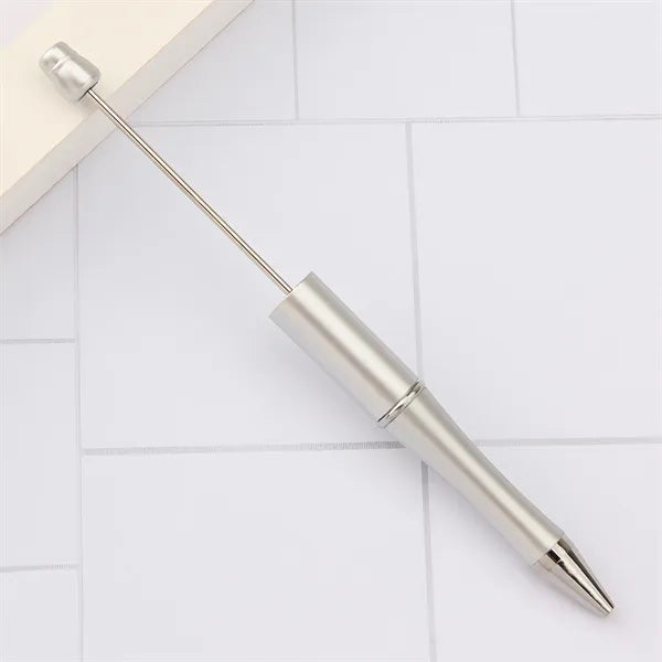 Beadable Pens Plastic Bead Black Ink Ballpoint