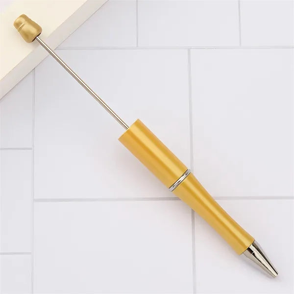 Beadable Pens Plastic Bead Black Ink Ballpoint