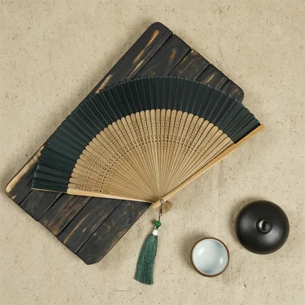 Oriental Folding Fan Elegant Practical Summer Accessory