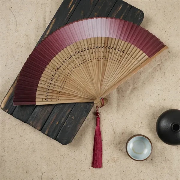 Oriental Folding Fan Elegant Practical Summer Accessory