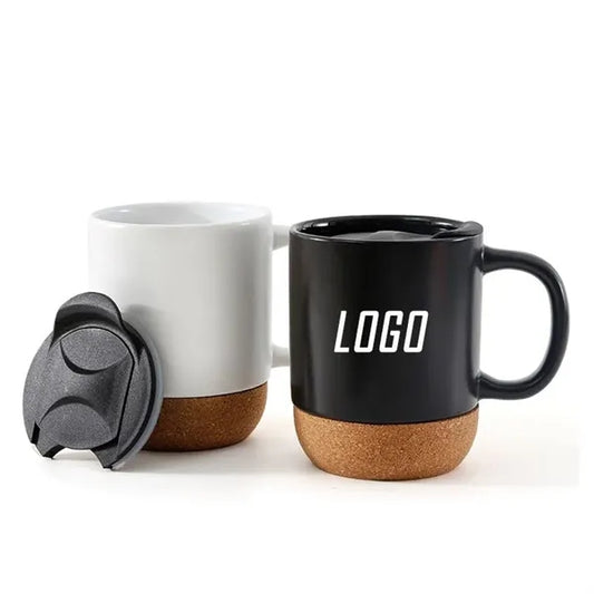 12 oz. Cork Base Ceramic mug
