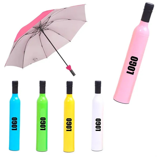 Compact Wine Bottle Umbrella
