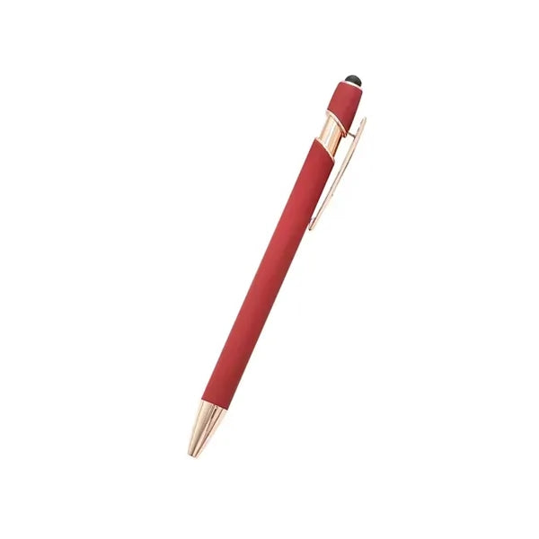 Touchscreen Rubber Classical Ballpoint Pens with Stylus Tip