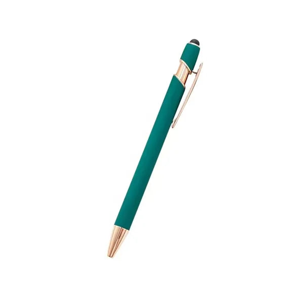 Touchscreen Rubber Classical Ballpoint Pens with Stylus Tip