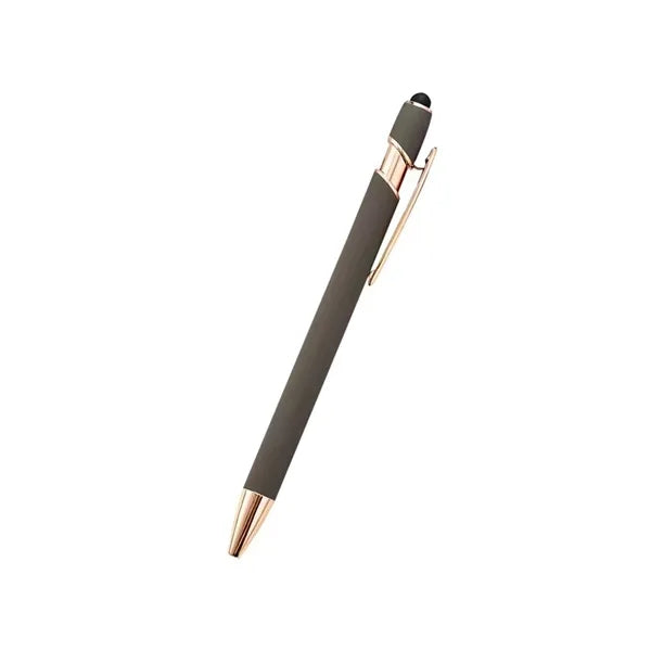 Touchscreen Rubber Classical Ballpoint Pens with Stylus Tip