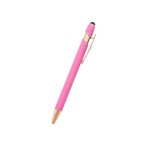 Touchscreen Rubber Classical Ballpoint Pens with Stylus Tip