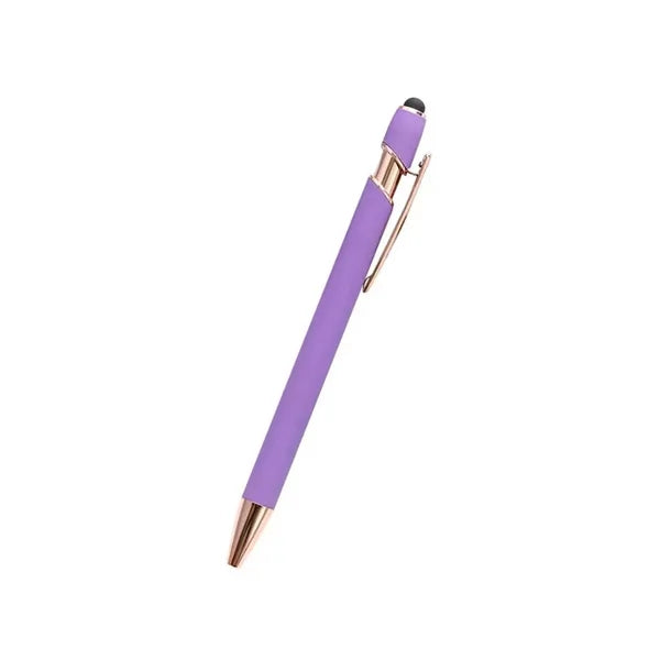 Touchscreen Rubber Classical Ballpoint Pens with Stylus Tip