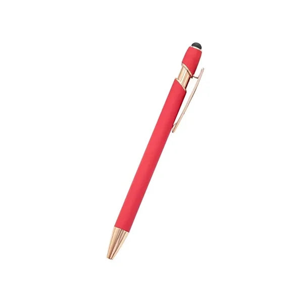 Touchscreen Rubber Classical Ballpoint Pens with Stylus Tip
