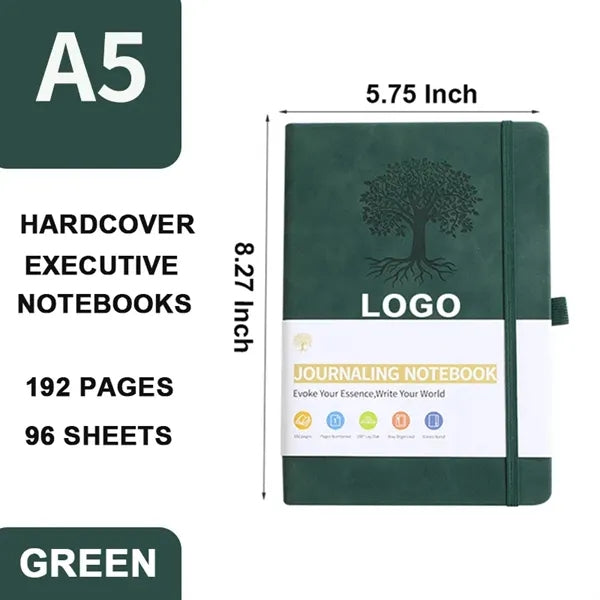 A5 Leather Lined Journal Hardcover Executive Notebooks