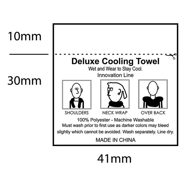 Full Color Sublimation Recycled RPET Cooling Towel